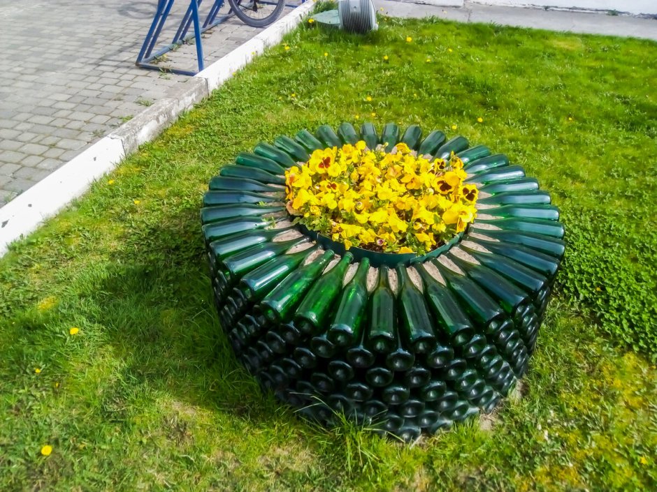 Клумбы из металла