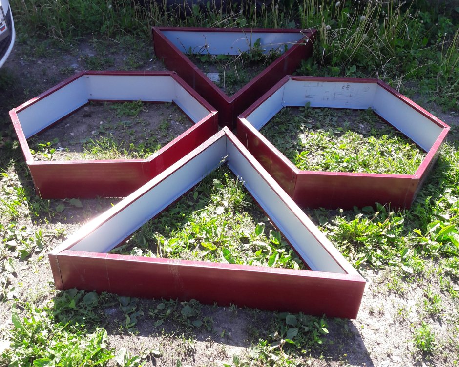 Ограждение "финская грядка"