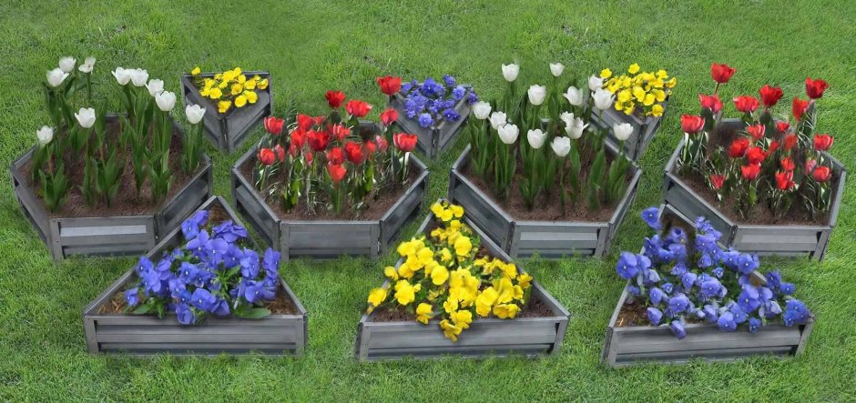 Бордюры для грядок из покрышек