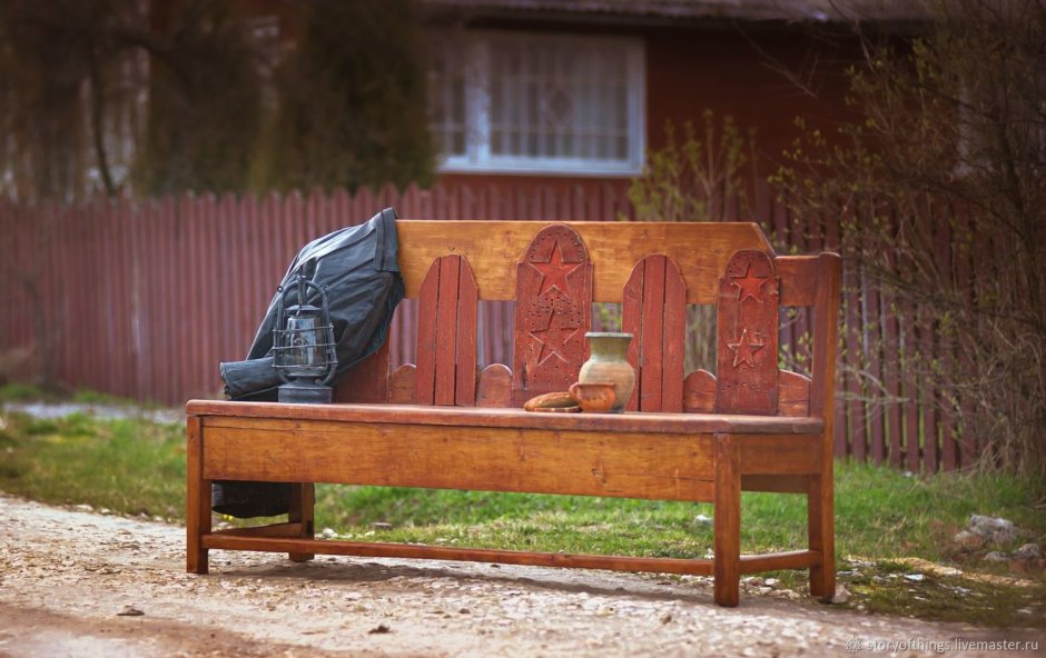 Скамья деревенская