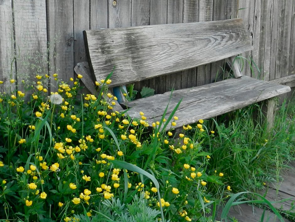 Скамейка у ворот