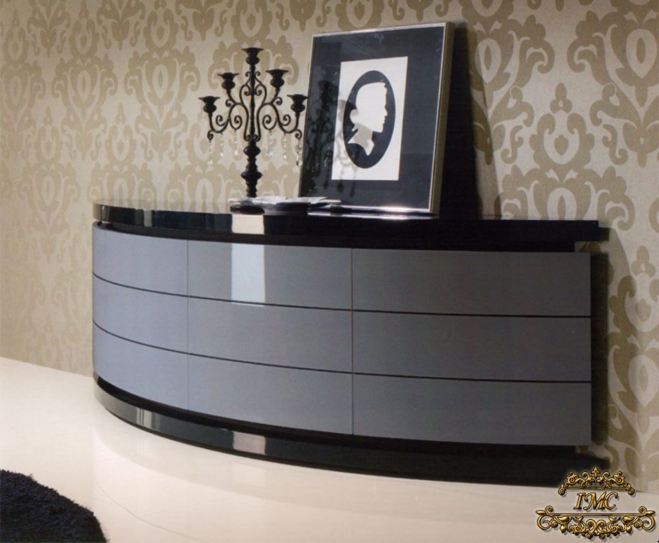 Тумба под телевизор с закругленными углами