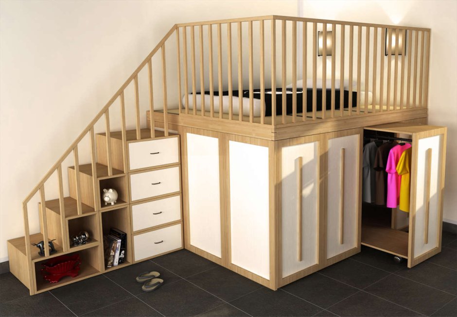 Шкаф на мансарде