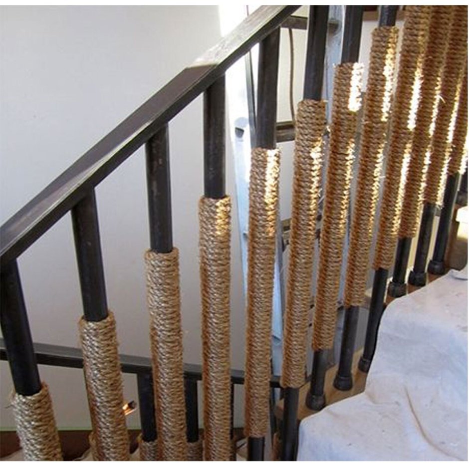 Поручни из каната для лестницы