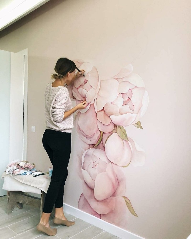 Нежная роспись стен