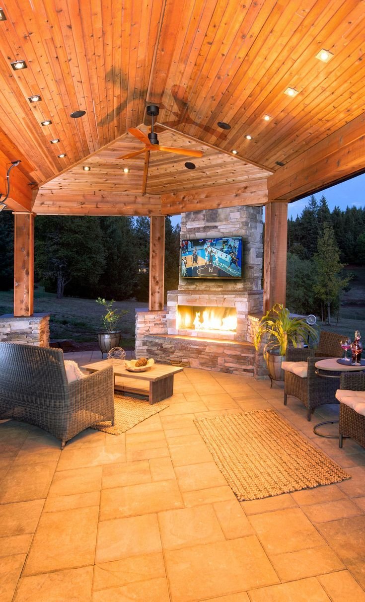 Потолок в беседке