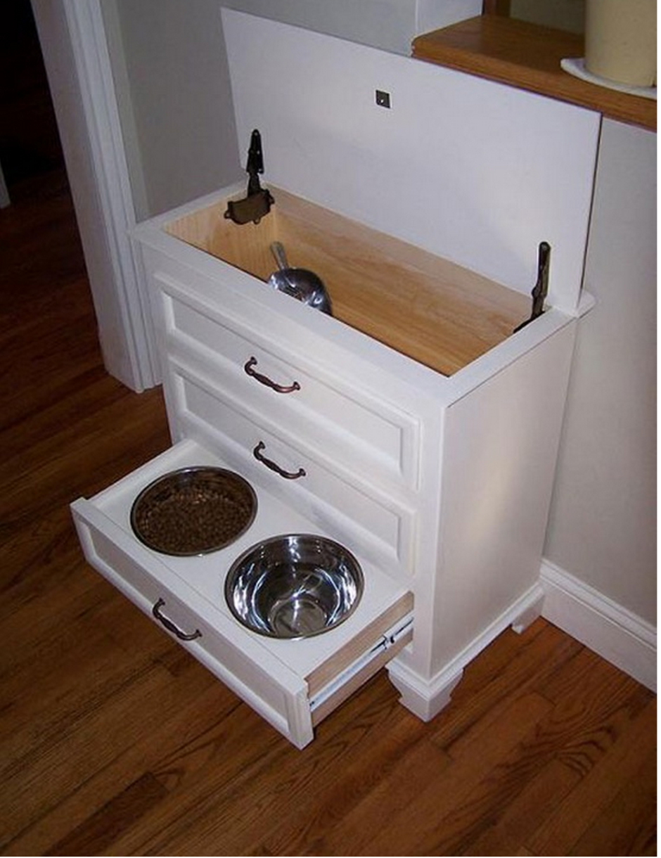 Тумба с местом для кошки