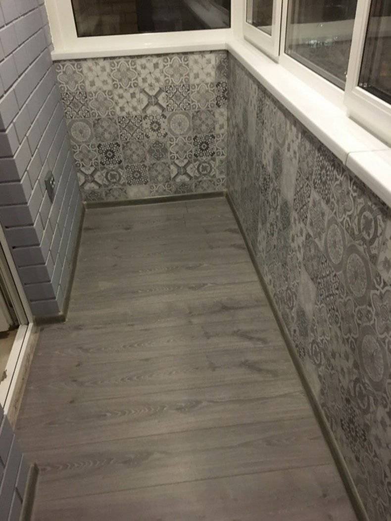 Отделка балкона керамогранитом