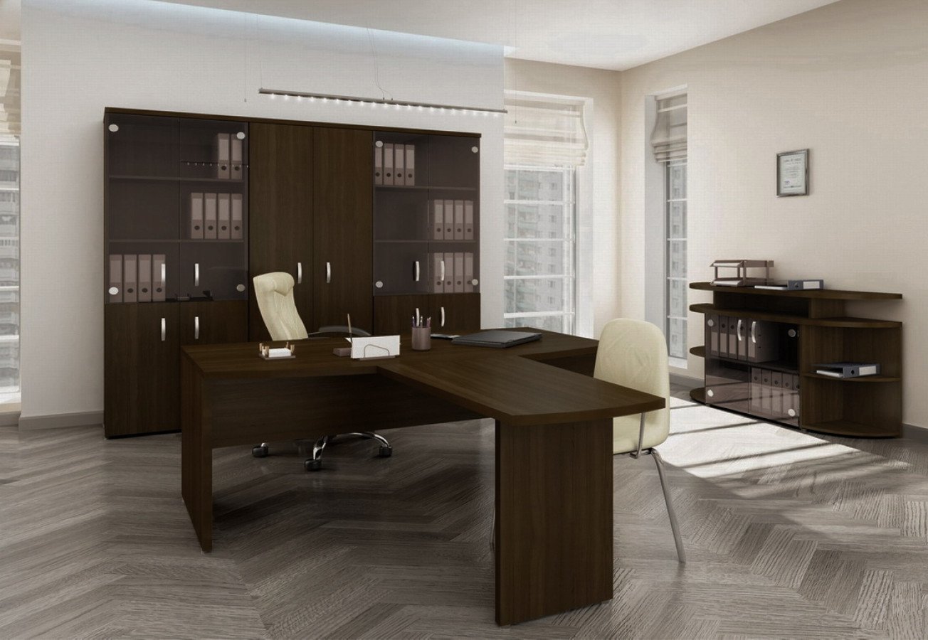 комплект мебели для кабинета руководителя материал лдсп стиль классический современный