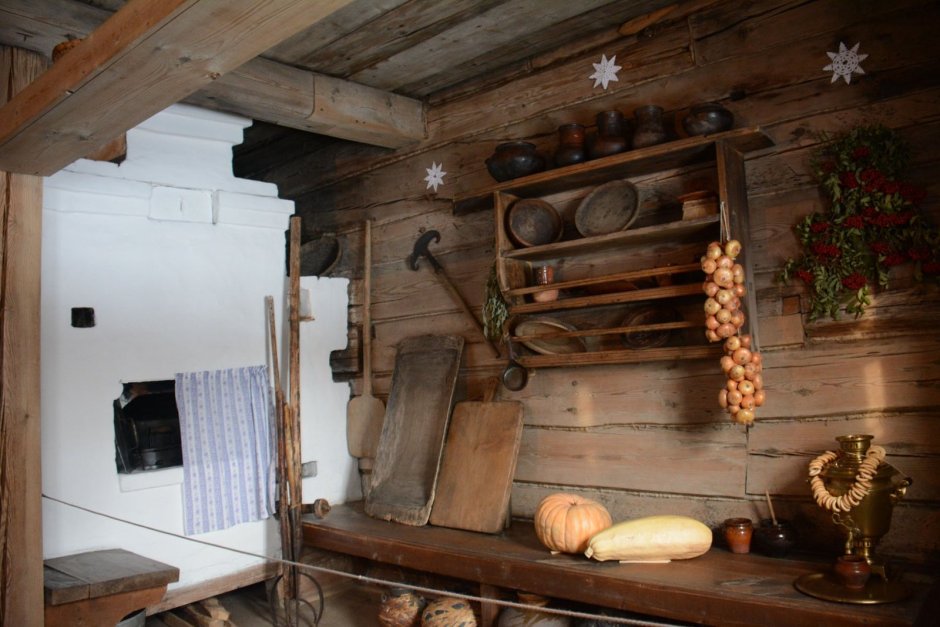 Русская изба изнутри