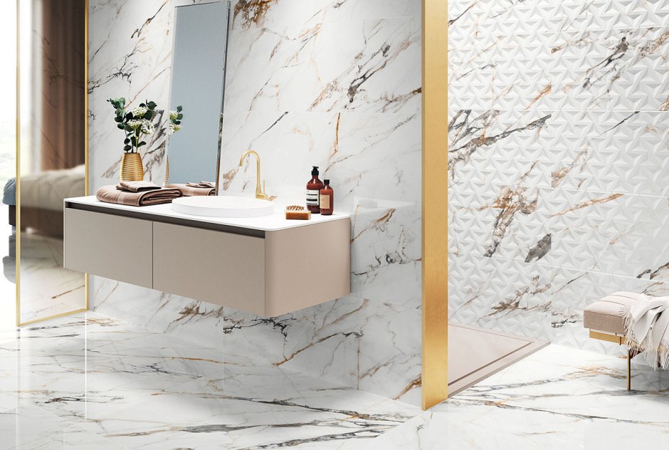 Керамогранит Porcelanite dos Firenze 6623 Calacatta Gold Pulido Ret
