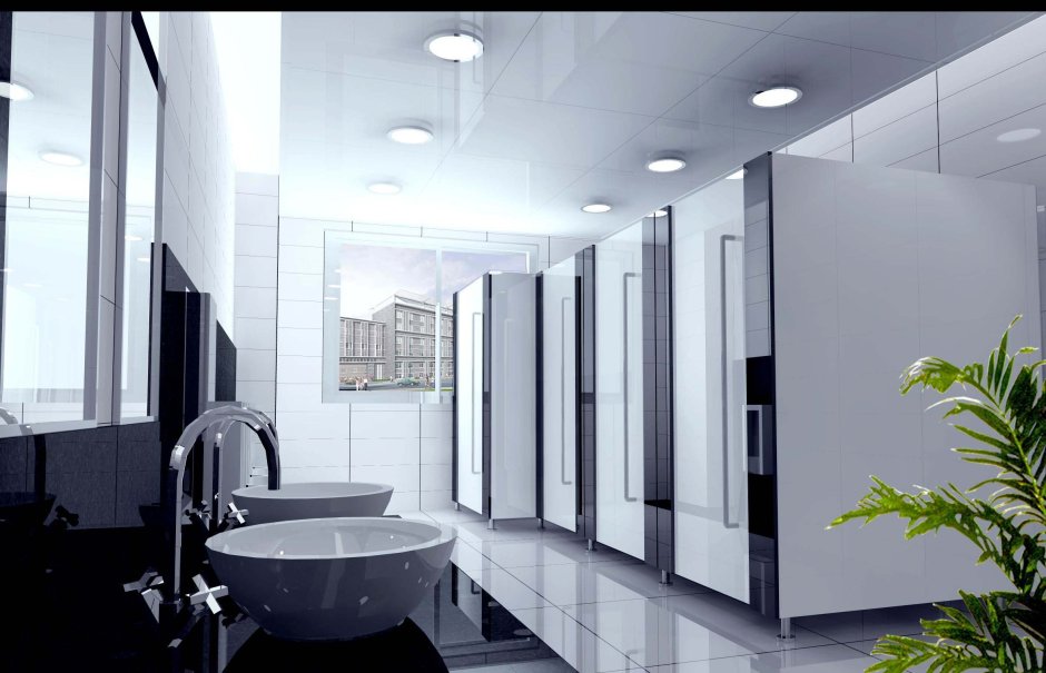 Современный санузел в школе