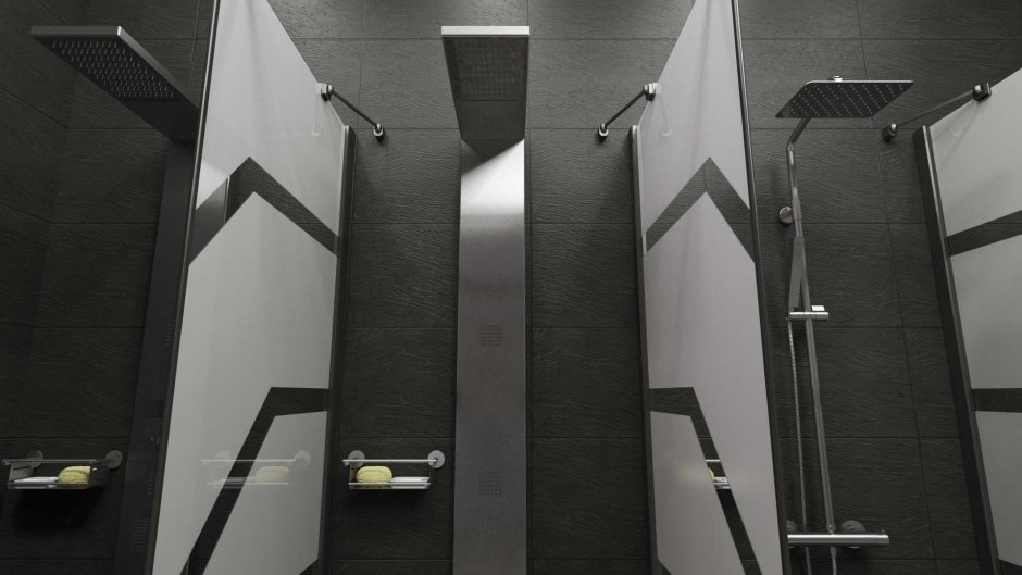 Душевые в фитнес центре