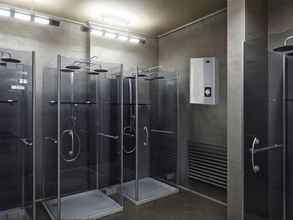 Душевая в спортзале