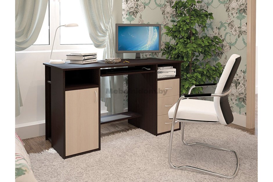 Стол ск7 белый сонома