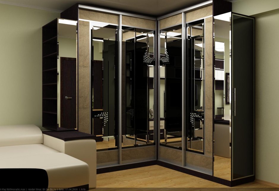 Г образные шкафы купе в прихожую