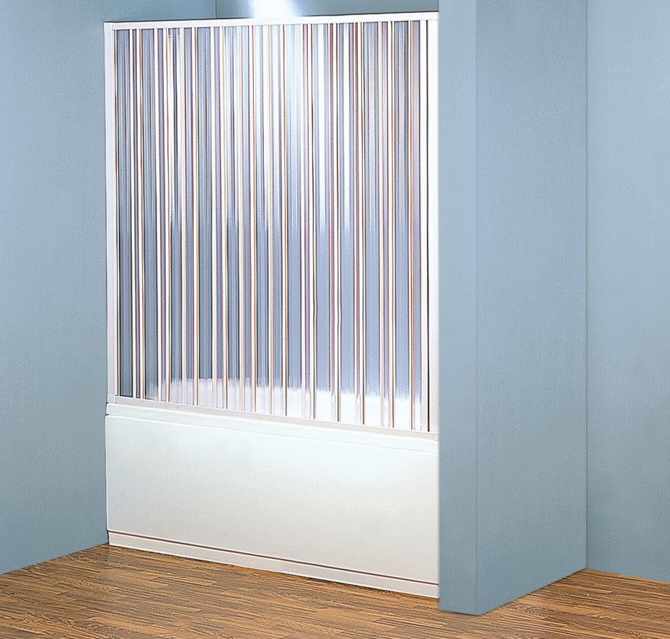 Пластиковая шторка-гармошка на ванну vaska point Nova