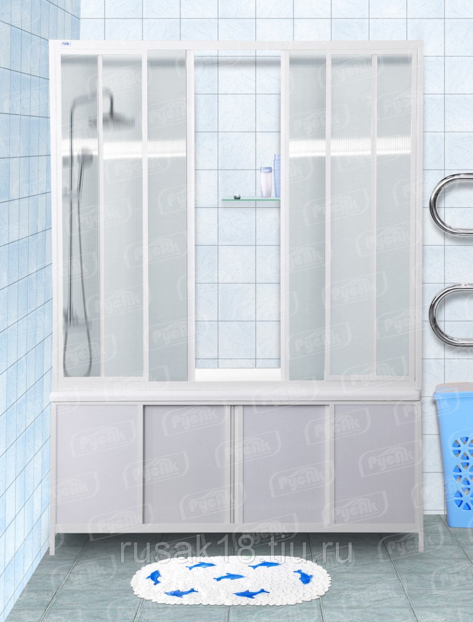 Створки для ванной раздвижные