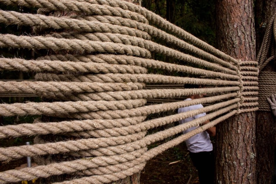 Забор из каната