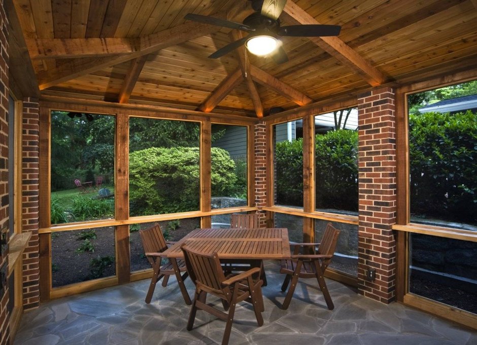 Беседка с террасой