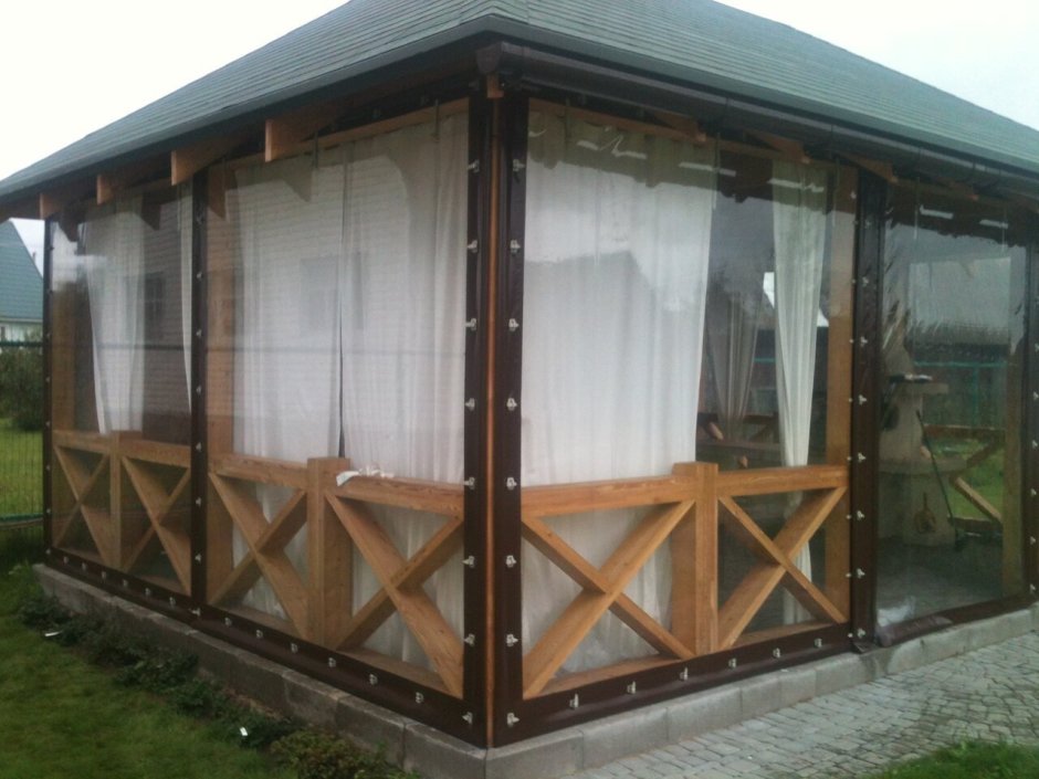 Мягкое стекло для беседок