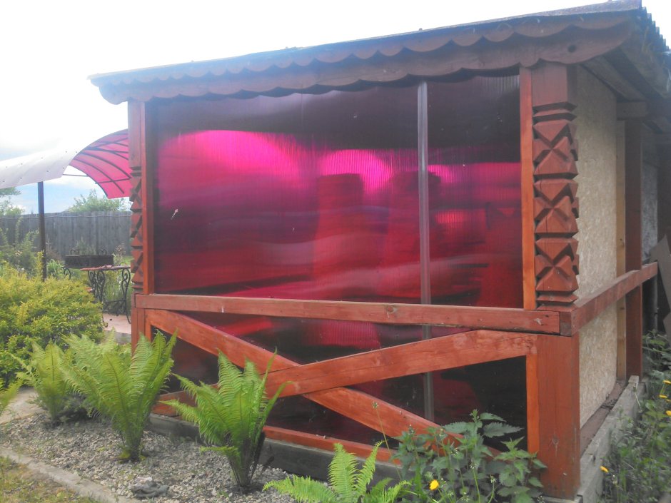 Летняя кухня для дачи из поликарбоната