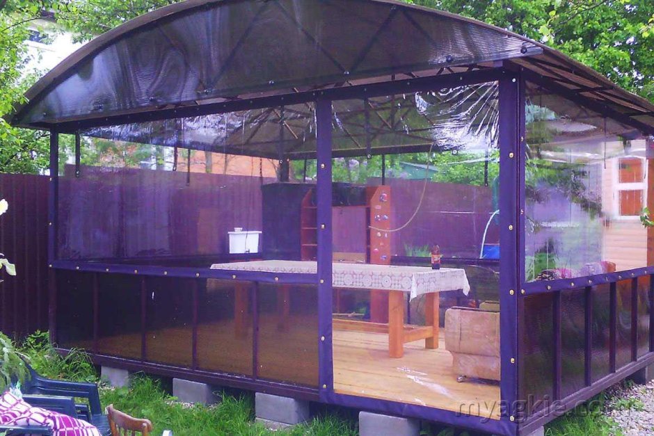 Мягкий поликарбонат для беседки