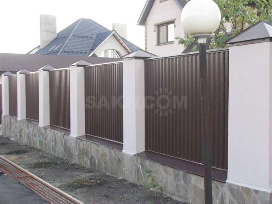 Мп35 профлист на заборе