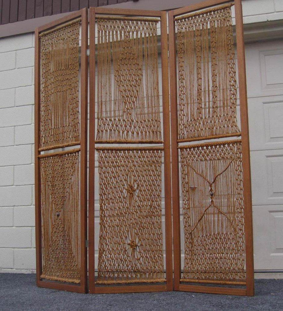 Ширма-перегородка макраме