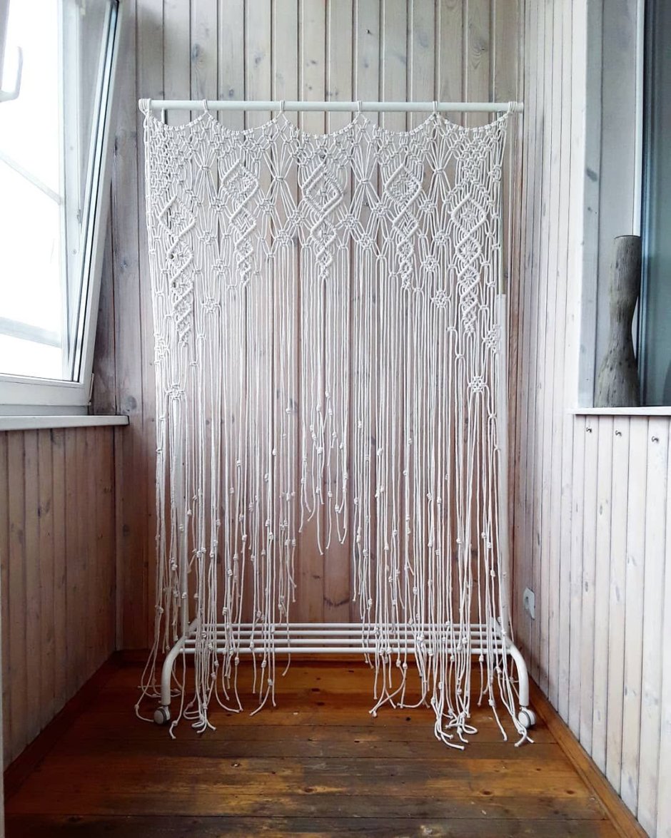 Свадебная штора макраме