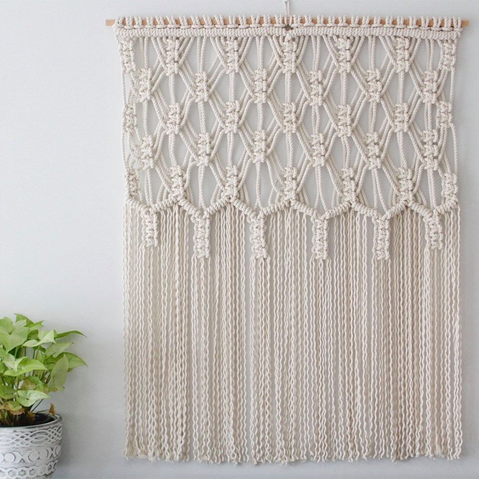 Макраме ковер на стену