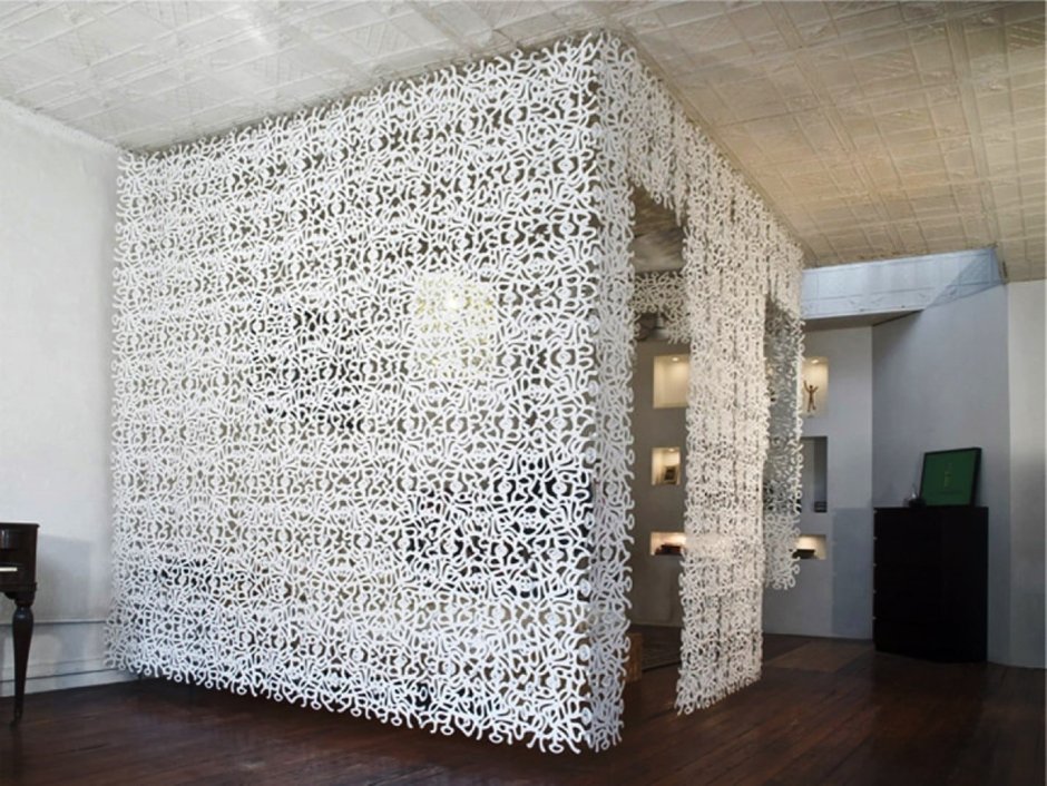 Декоративные перегородки из ткани