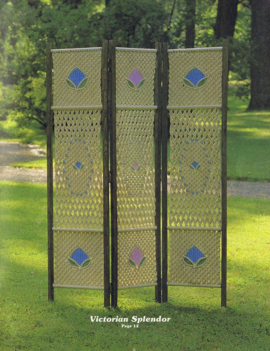 Ширма макраме с размерами