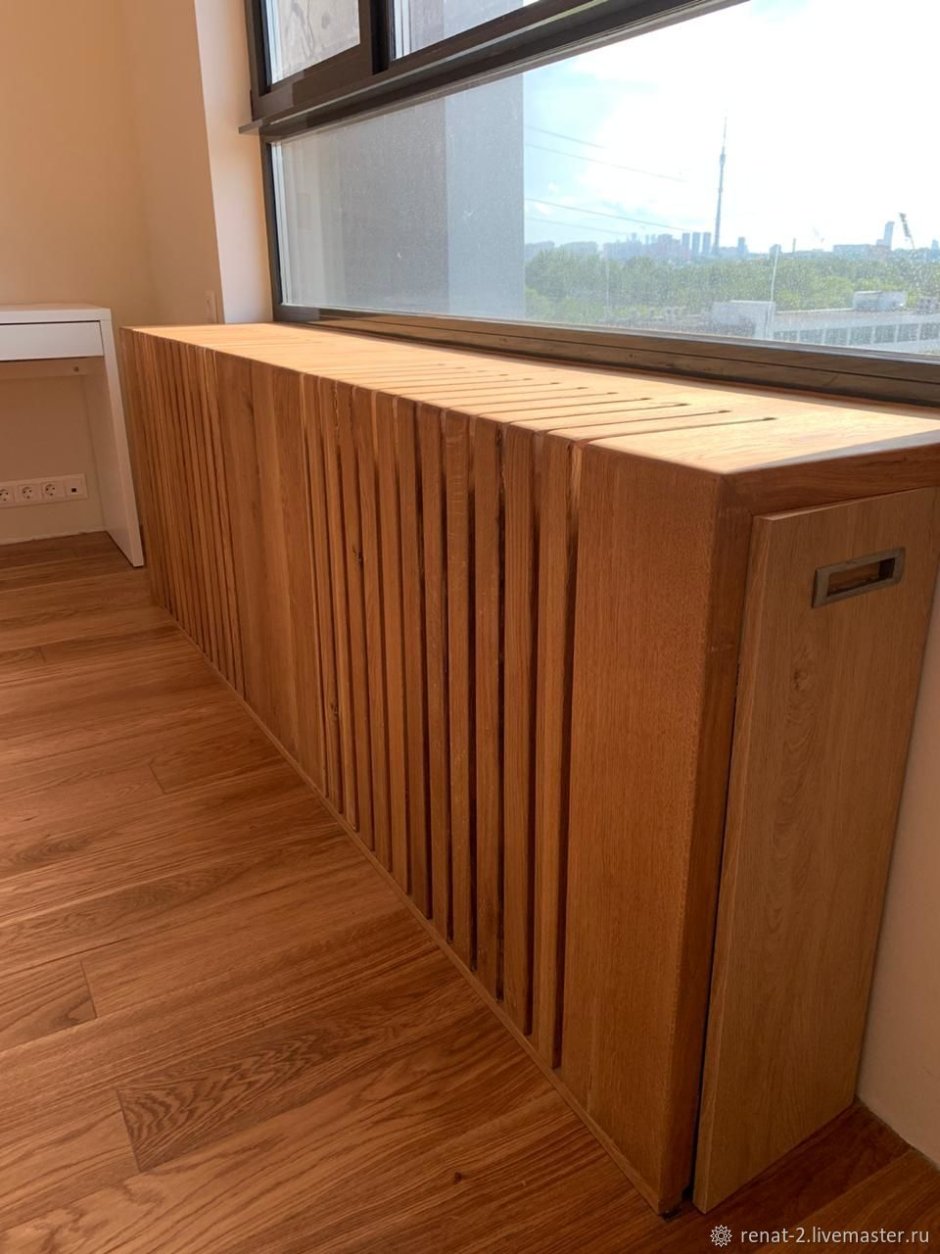 Экран на батарею деревянный