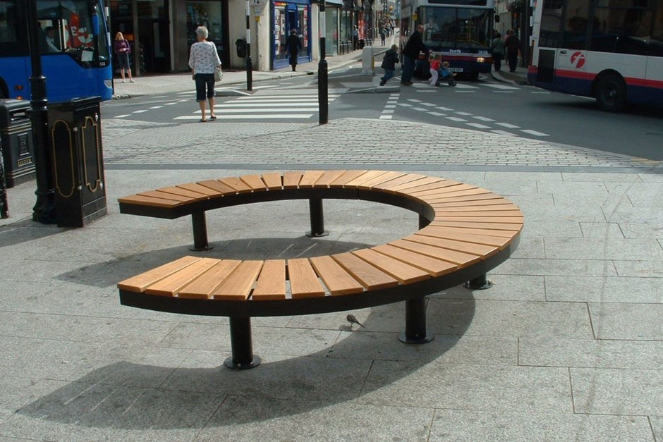 Лавочка полукруглая