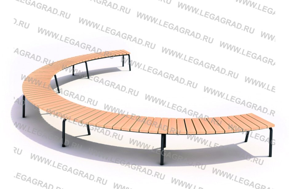 Shape 2 shp357 скамья радиусная