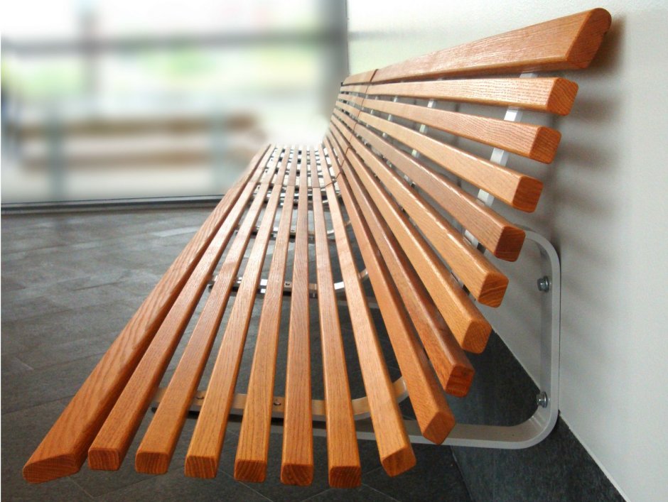 Скамейка из реек