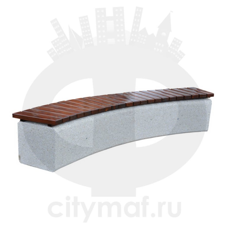 Скамья полукруглая бетонная