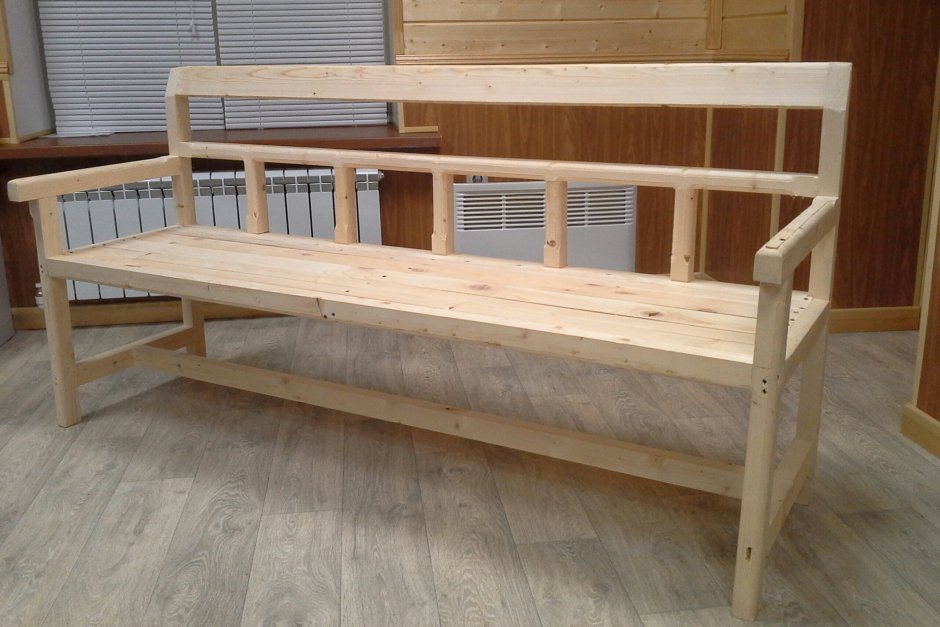 Скамейка из брусков 50х50