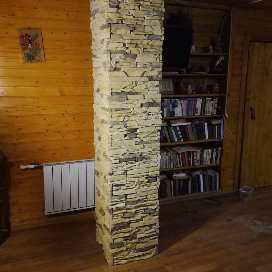 Отделка дымохода внутри дома