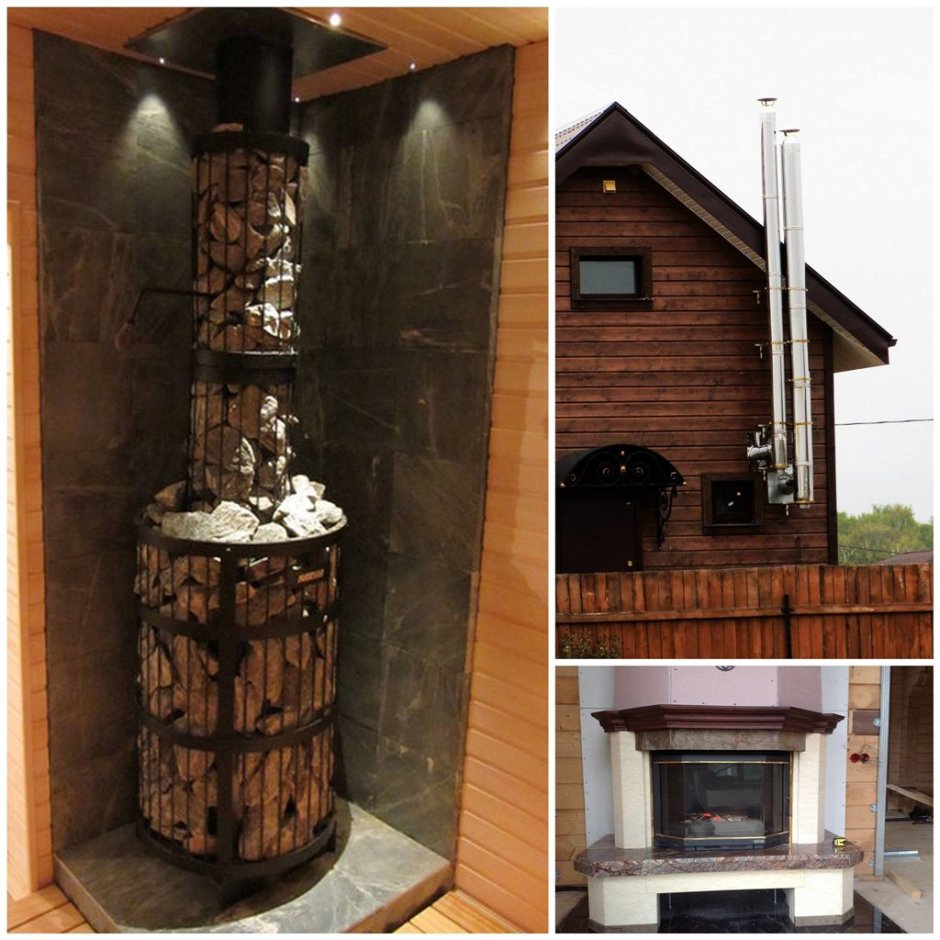 Декор печной трубы