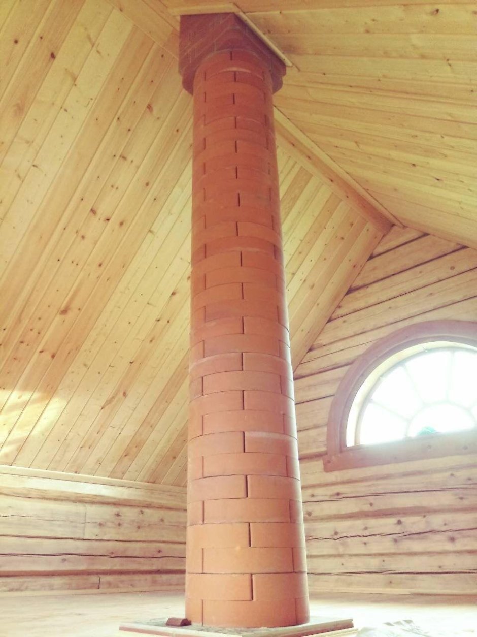 Дымоход с змеевидной формы