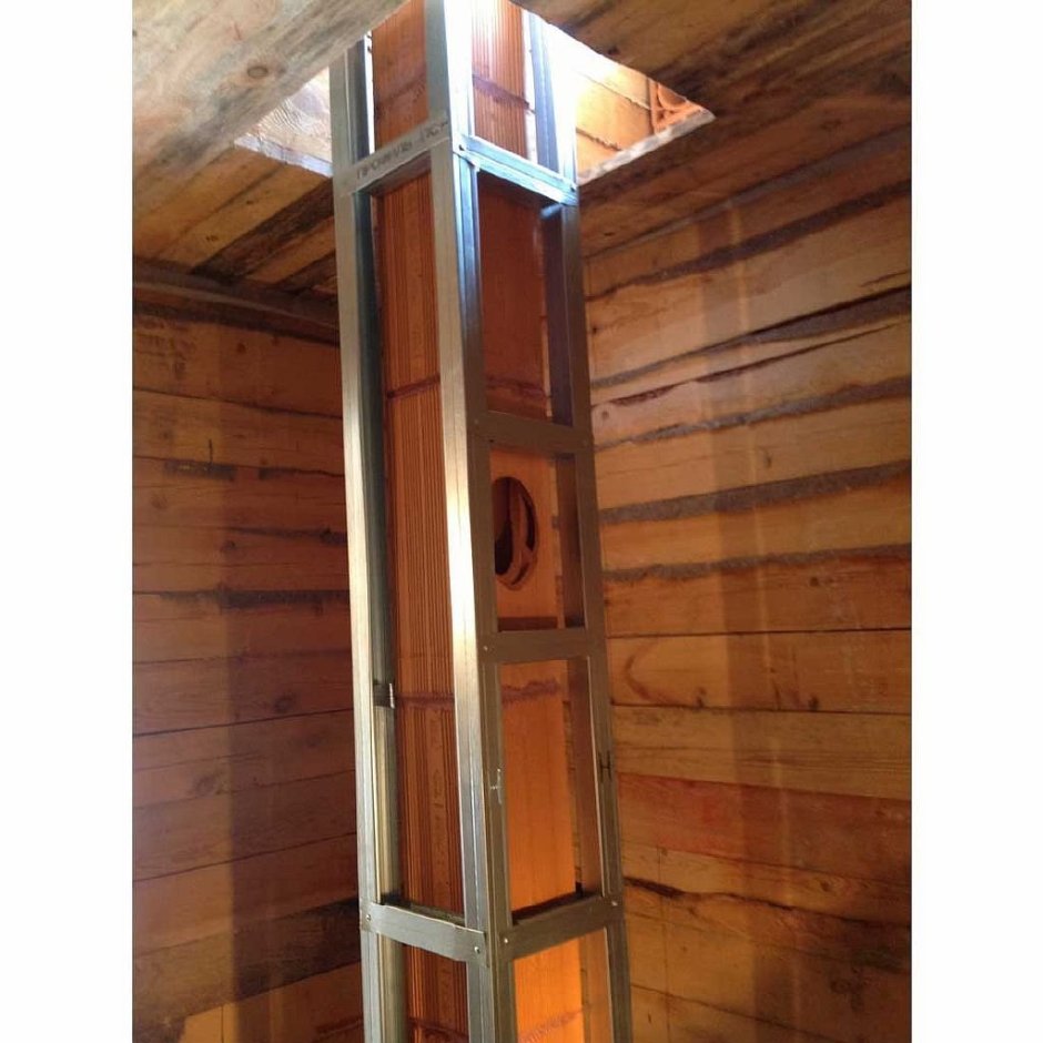 Ограждение для дымохода в доме