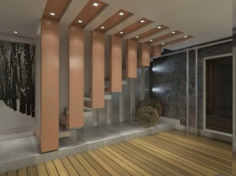 Декоративные перегородки на лестницу