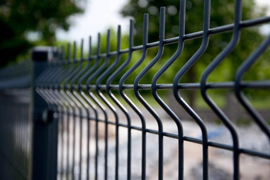 Забор 3д Гиттер чёрный