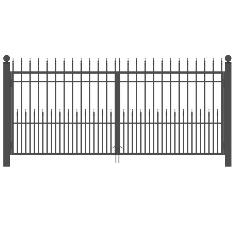 Откатные ворота сварные профиль 20*20