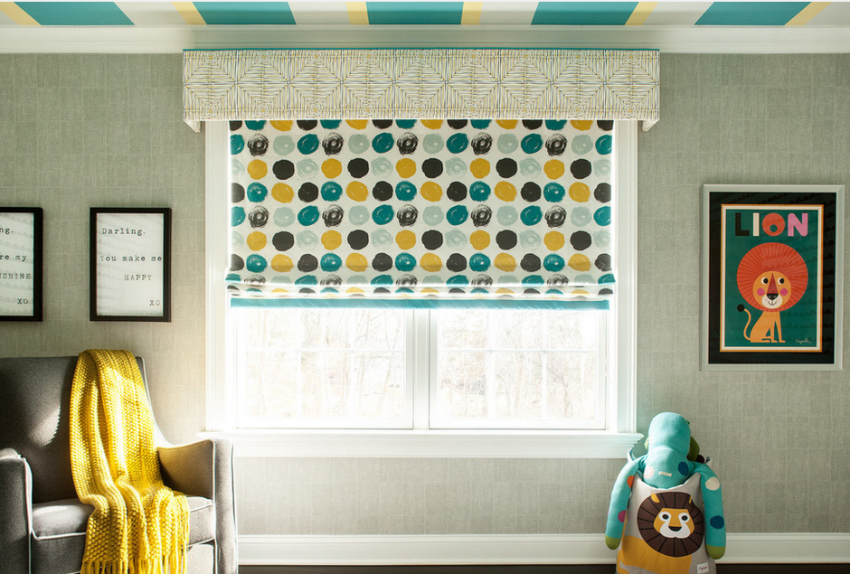 Яркие римские шторы