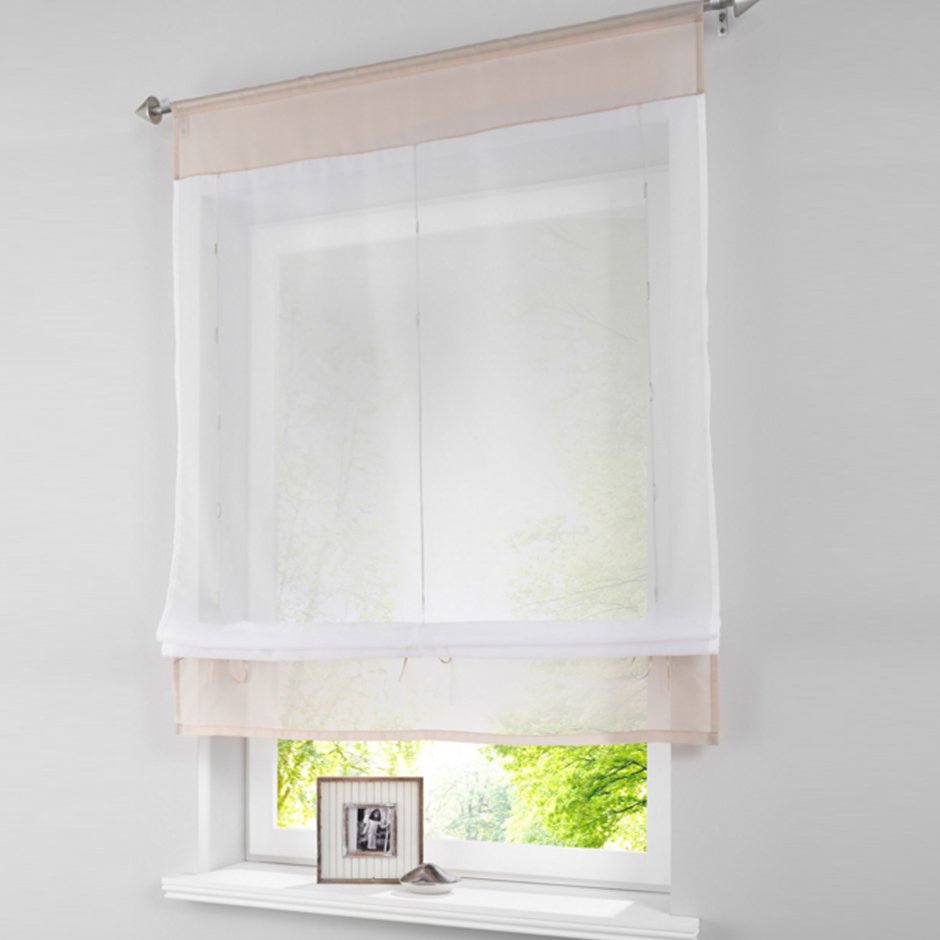 Римская штора прозрачная