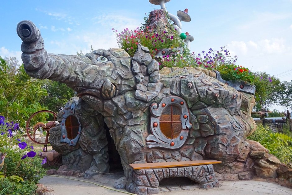 Беседка из артбетона