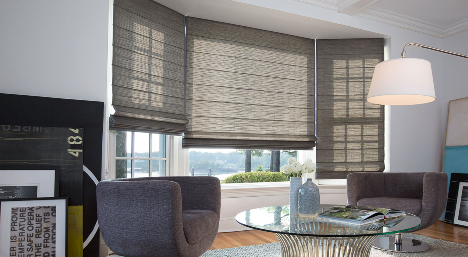 Римские шторы на большие окна